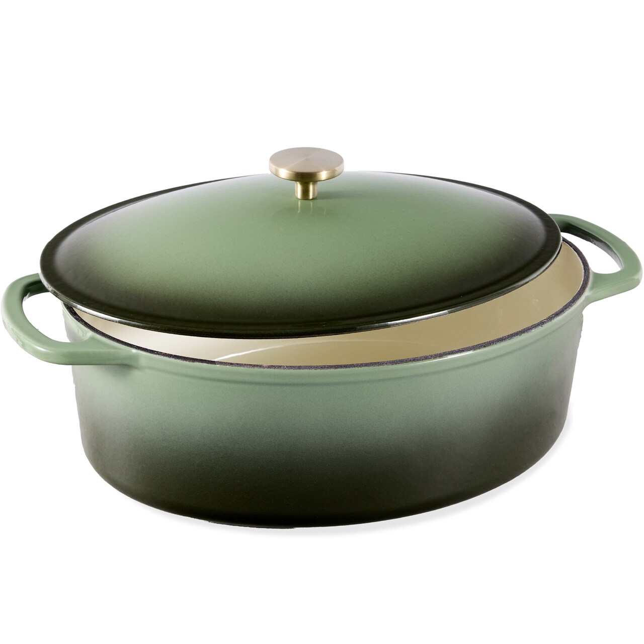 Best Choice Products Oval 7.5 Quart Cast-Iron Dutch Oven, Heavy-Duty w/ Enamel, Side Handles
